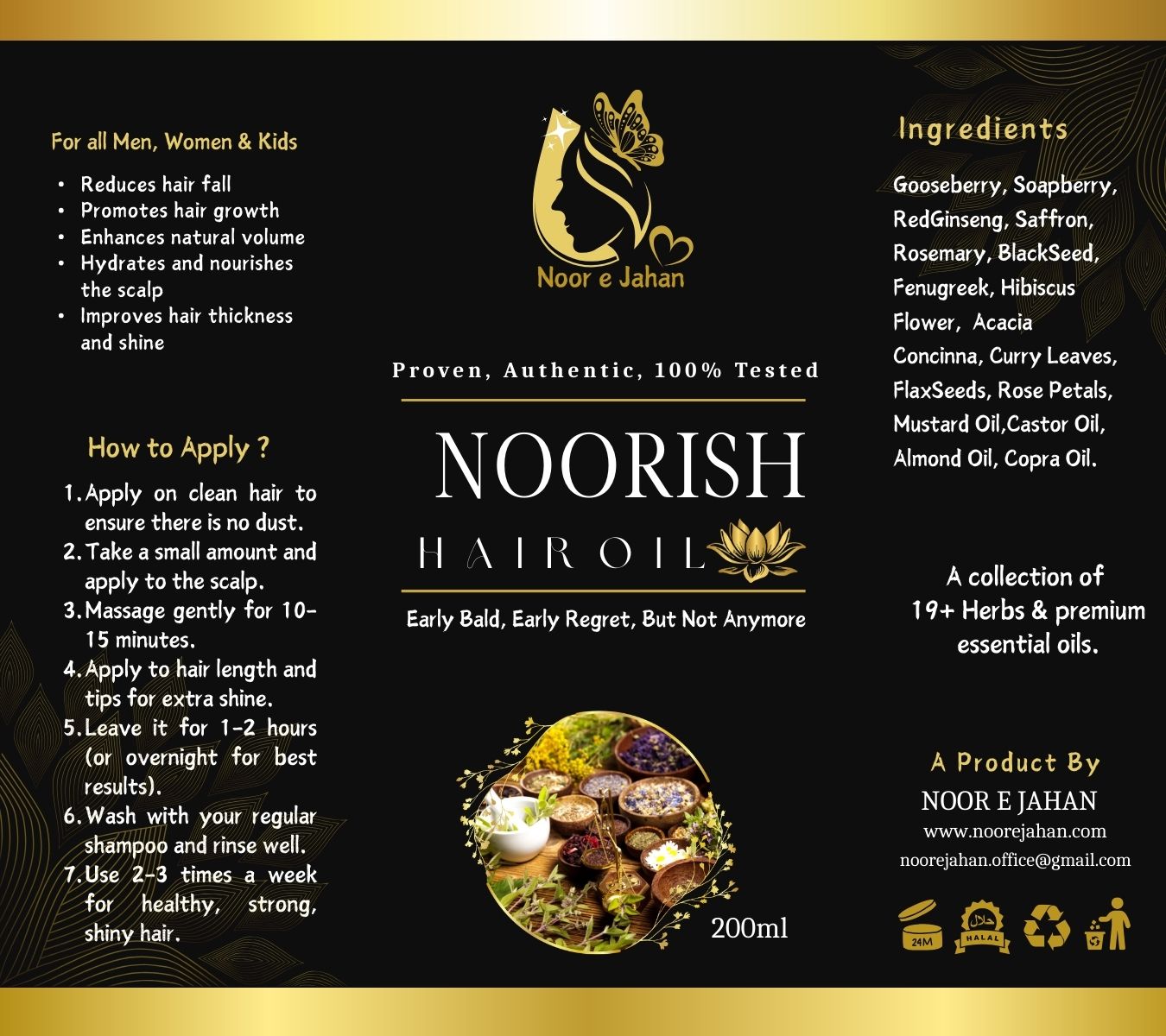 NOORISH HAIR OIL The Royal Empress Hair Treatment
