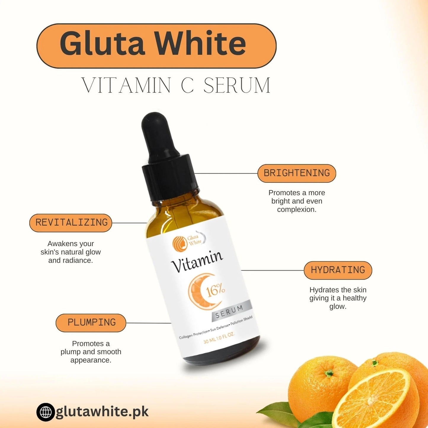 Gluta White Vitamin C 16% Serum