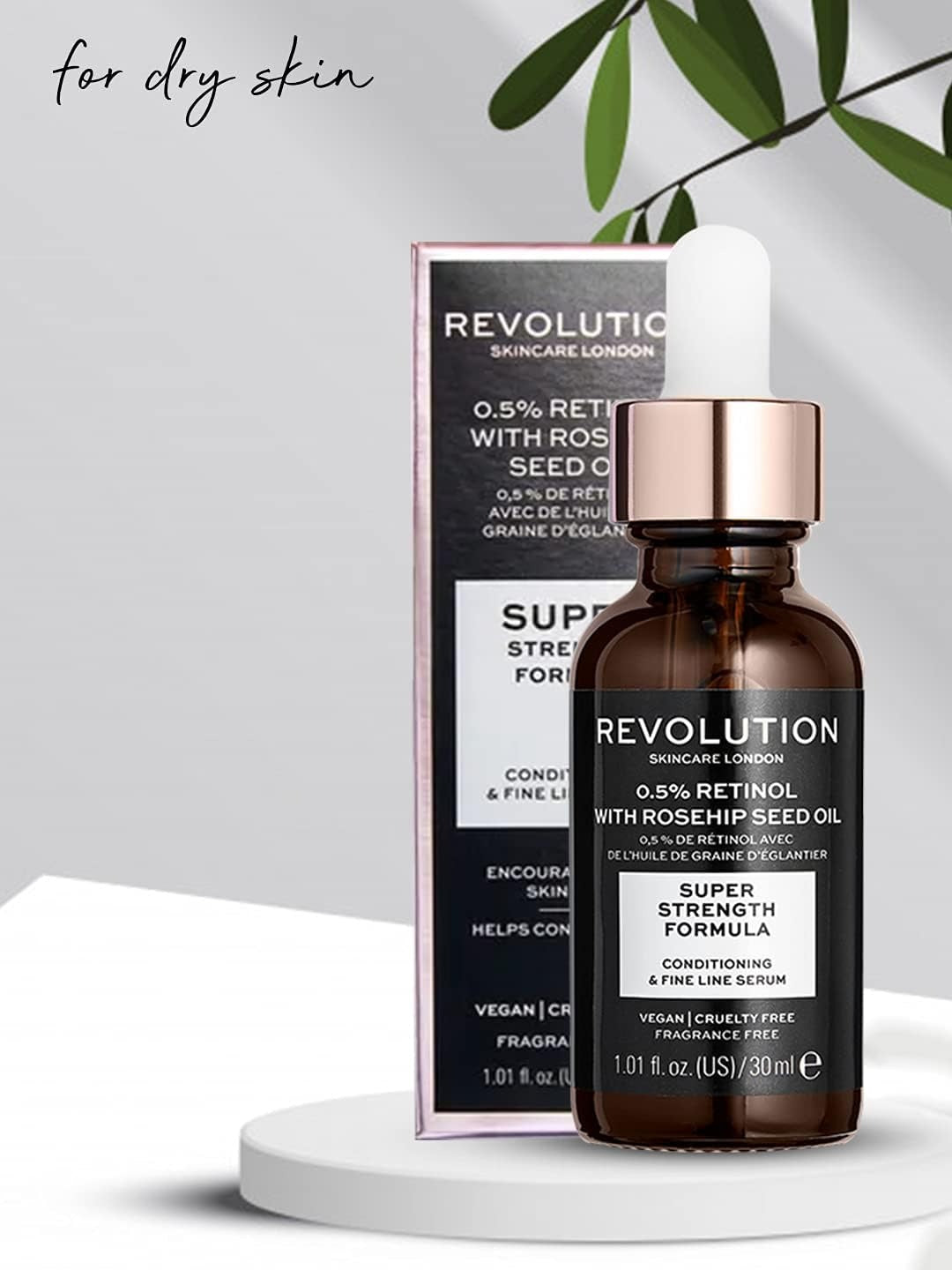 Revolution Skincare London 0.5% Retinol with Rosehip Seed Oil – 30ml