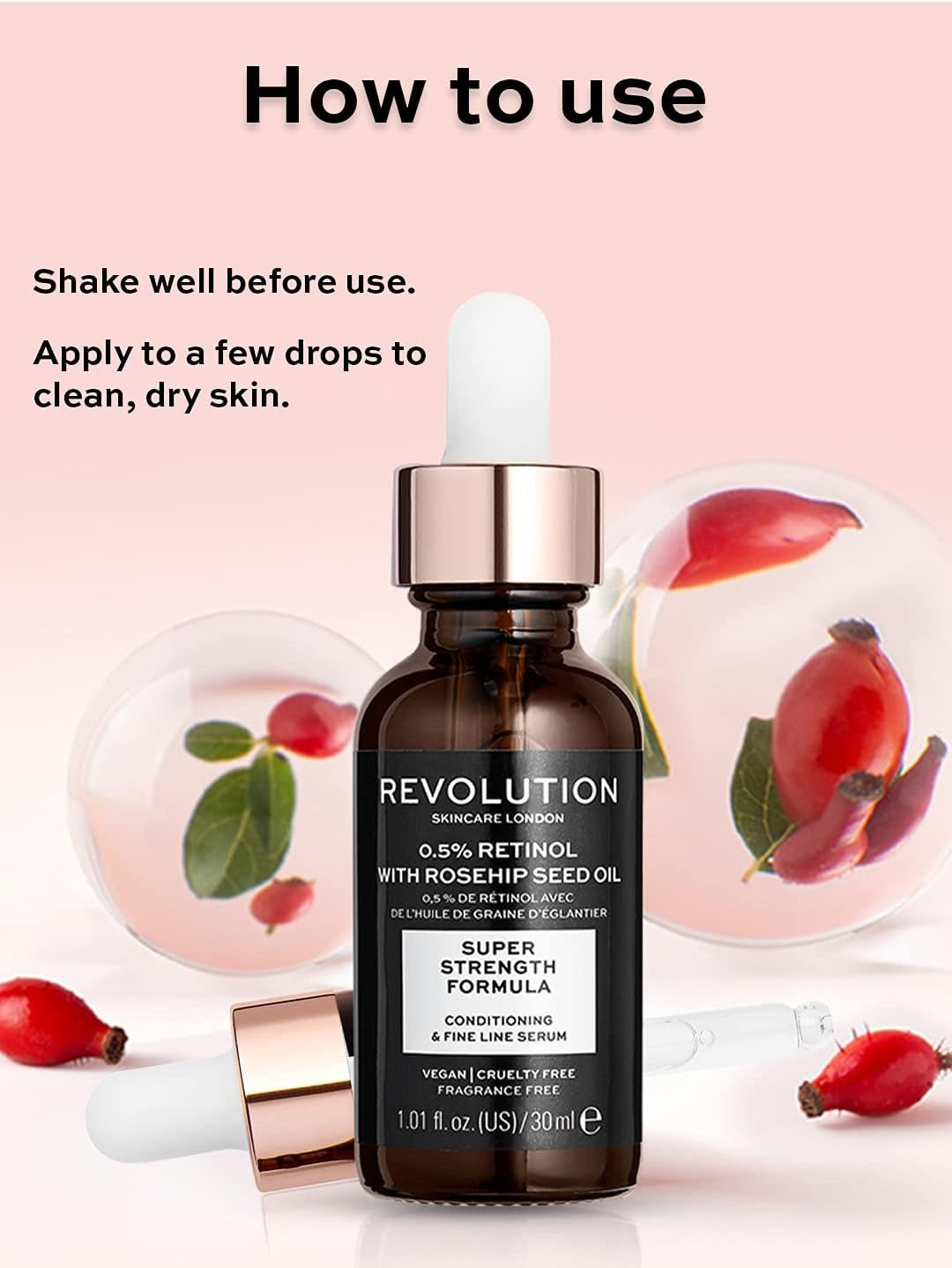 Revolution Skincare London 0.5% Retinol with Rosehip Seed Oil – 30ml