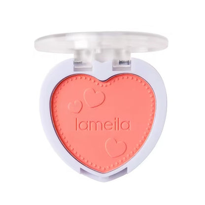 Lameila Blush Palette Makeup Repair Face Tone 4 Colors Beginner Female Heart Shape Lovely Cheek Blush