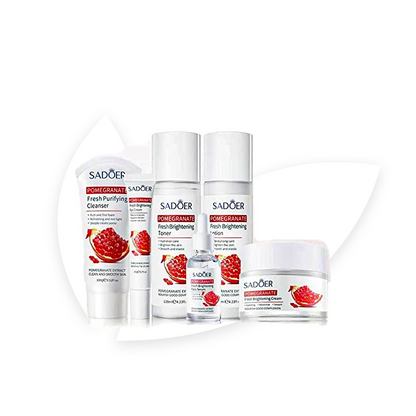 SADOER Pomegranate Vitality Bright Skin 6-in-1 Skincare Set | Hydrating & Brightening