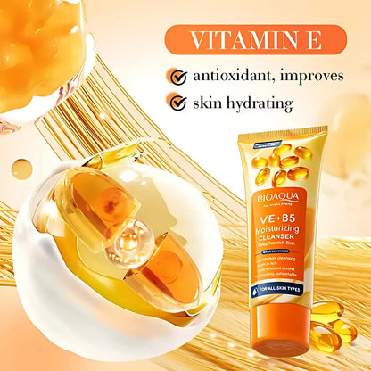 BIOAQUA Vitamin E + B5 Skincare Set – 6-Piece Moisturizing & Anti-Aging Routine