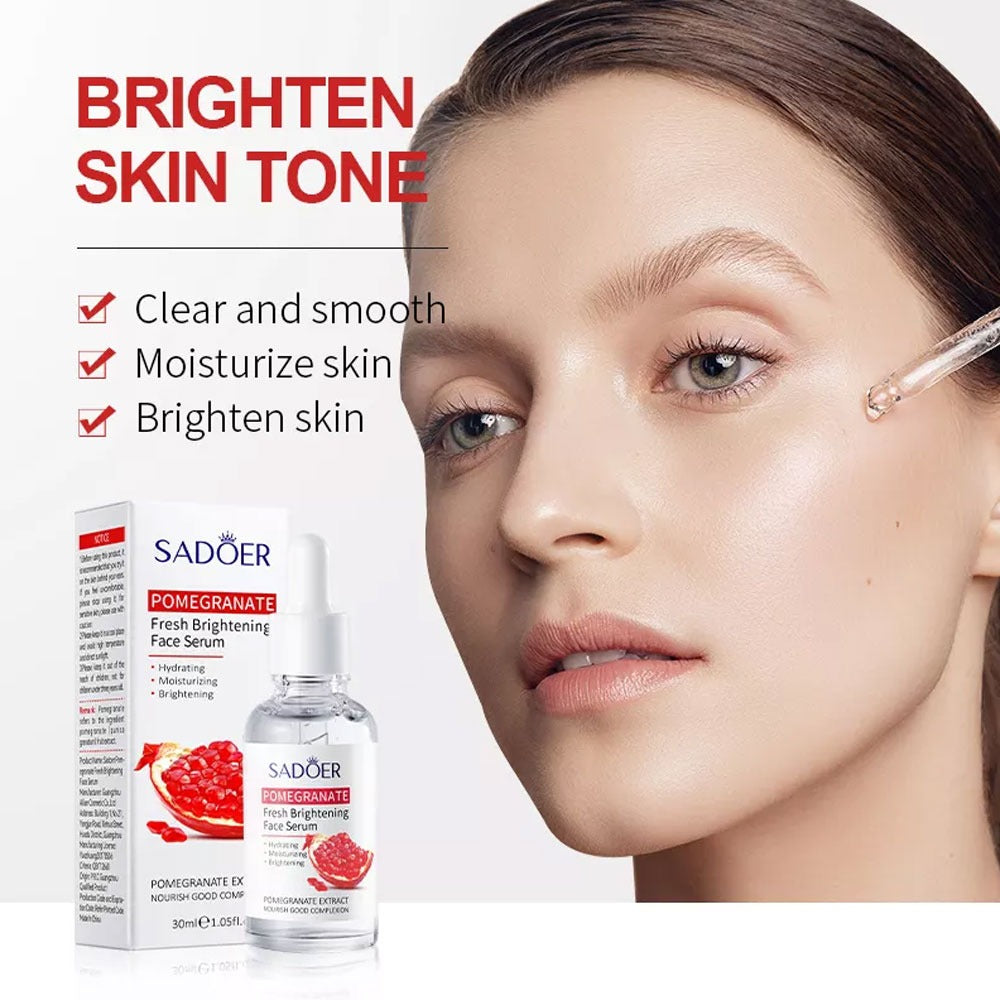 SADOER Pomegranate Vitality Bright Skin 6-in-1 Skincare Set | Hydrating & Brightening