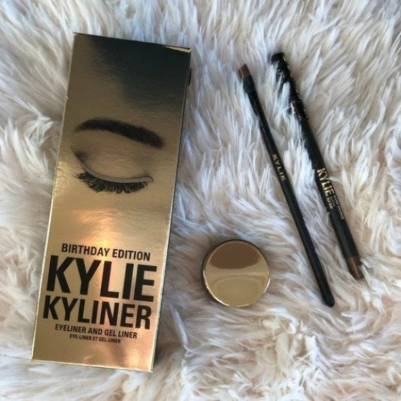 Kylie Cosmetics Birthday Edition Kyliner Kit Dark Bronze (Gel + Pencil Eyeliner)