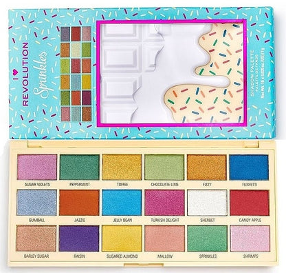 I Heart Revolution Eyeshadow Chocolate Palette Sprinkles