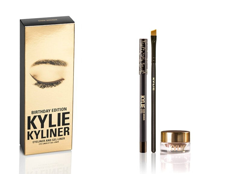 Kylie Cosmetics Birthday Edition Kyliner Kit Dark Bronze (Gel + Pencil Eyeliner)