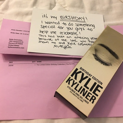 Kylie Cosmetics Birthday Edition Kyliner Kit Dark Bronze (Gel + Pencil Eyeliner)
